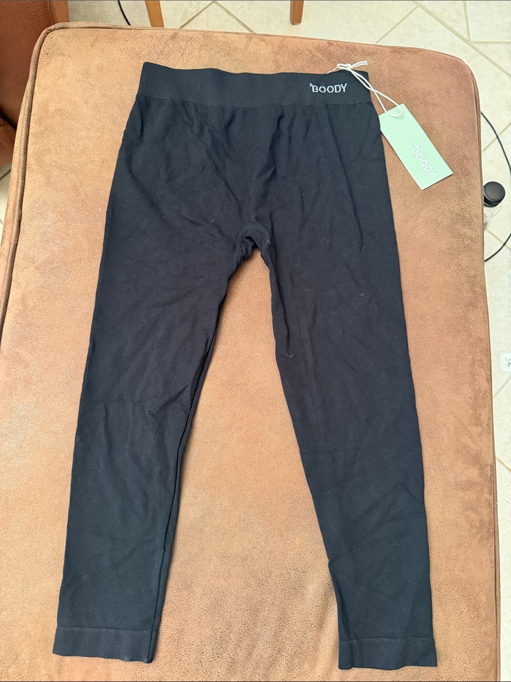 BOODY Womens Black 3/4 Leggings Sz Small New with tag